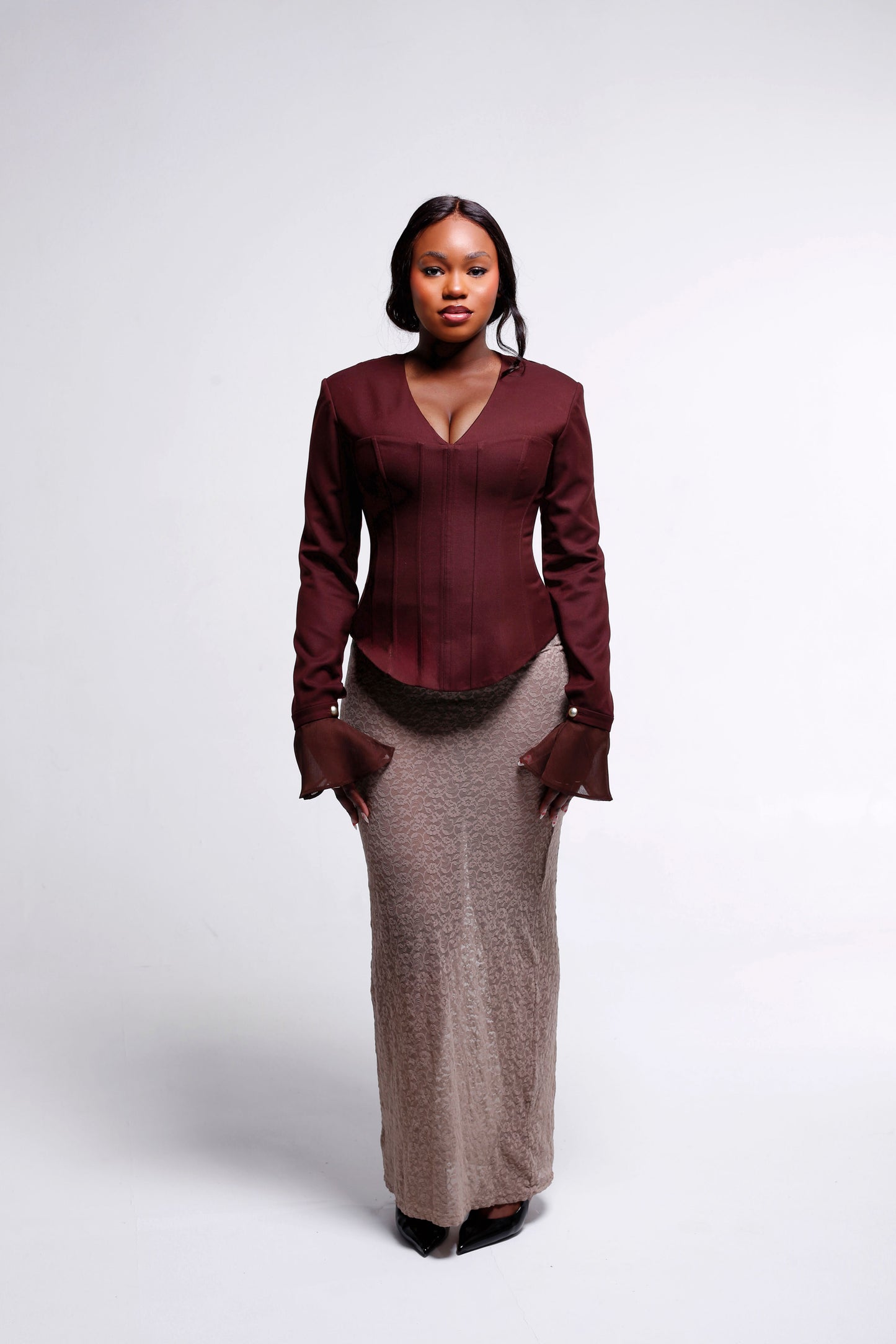 Tina Burgundy Sample